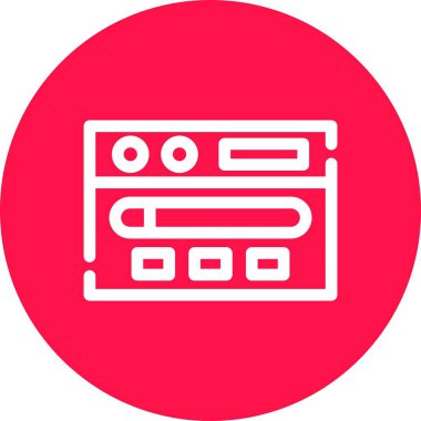 Müzik simgesinin vektör illüstrasyonu