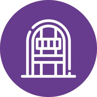 güzel kapı vektör simgesi