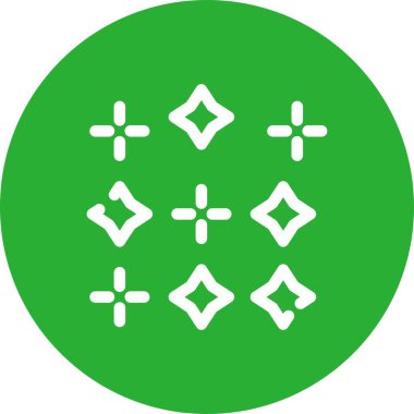 Kar Tanesi simgesi, vektör illüstrasyonu