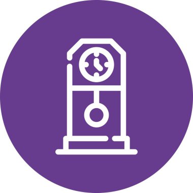 Vektör saat ico, vektör illüstrasyon