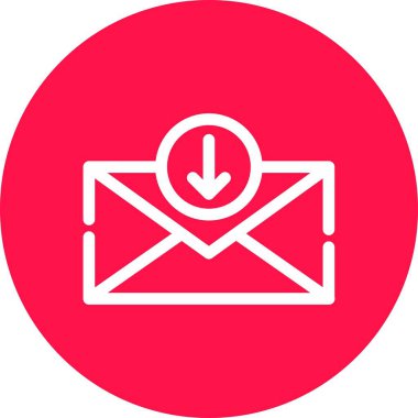 Vektör iletisi Simgesi illüstrasyonu