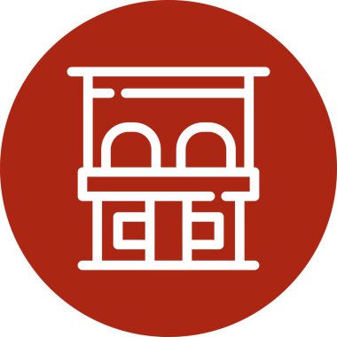 Bilet Kutusu web simgesi, vektör illüstrasyonu