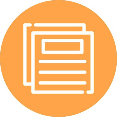 Kağıt ve belgenin vektör simgesi, belge simgesi, belge