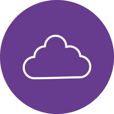 Eşsiz Bulut Vektör Satırı Simgesi