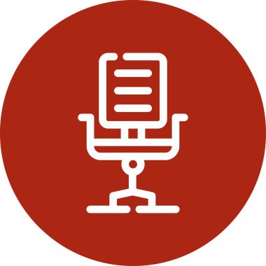 Mikrofon simge tasarlamak vektör