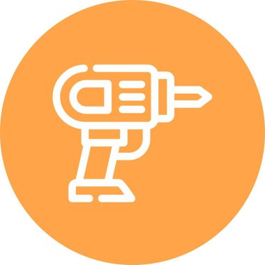 Bir robot simgesinin vektör illüstrasyonu