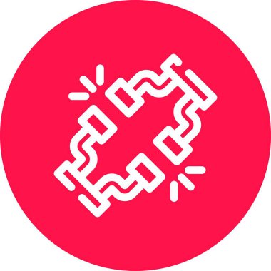 Tek bir simgenin vektör illüstrasyonu