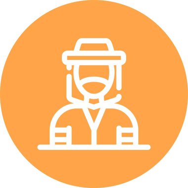 İnsan simgesinin vektör illüstrasyonu