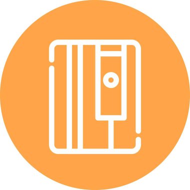 Vektör kitabı simgesi, vektör illüstrasyonu