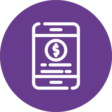 Güzel Para Vektörü Glyph simgesi