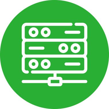 Sunucu. Web simgesi basit tasarım