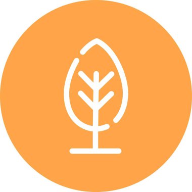 Eşsiz Ağaç Vektör Satırı Simgesi