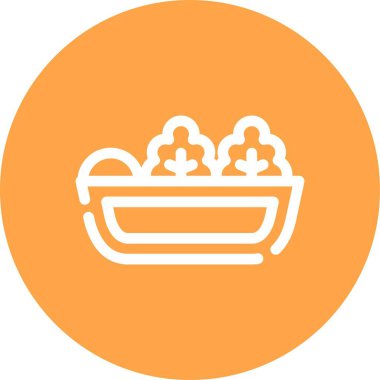 eşsiz sepet vektör çizgisi simgesi