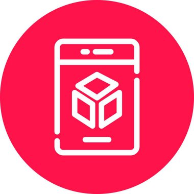 Vektör Mobil simge illüstrasyonu