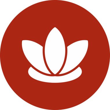 Vektör lotus simgesi illüstrasyonu