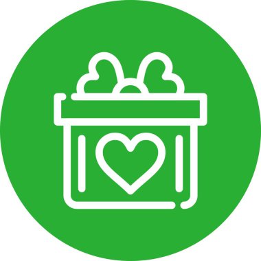 Hediye. Web simgesi basit tasarım