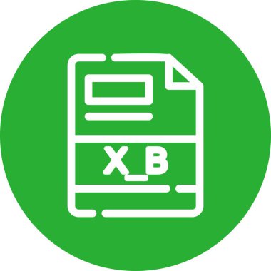 xxls simgesi arkaplanda izole edildi
