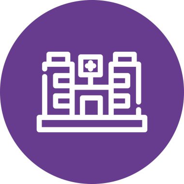 Modern binanın vektör illüstrasyonu