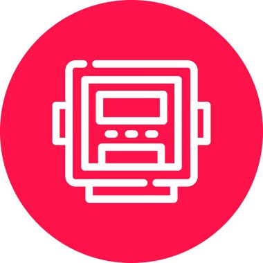 vektör lcd ağ simgesi