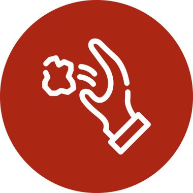 güzel el vektör çizgisi simgesi