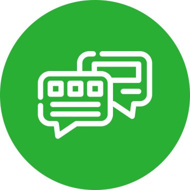 Vektör sohbet simgesi illüstrasyonu