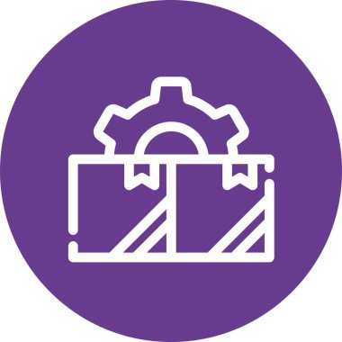 Kişisel ve ticari kullanım için vektör evrak çantası simgesi.