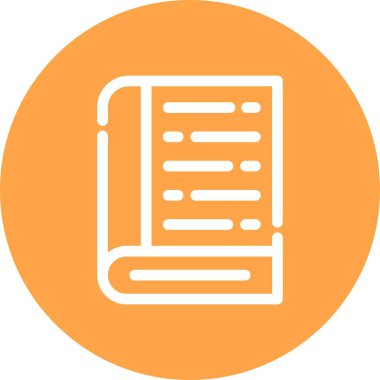 Güzel Kitap Kabartma Vektörü Simgesi