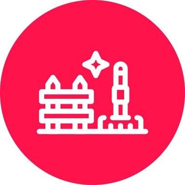 Şehir simgesinin vektör illüstrasyonu