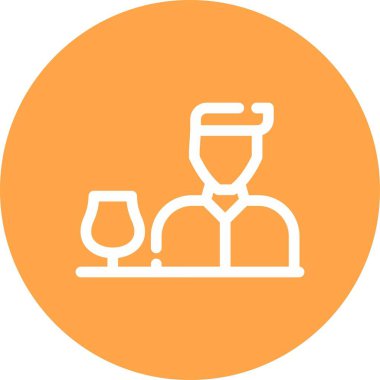 Barmen web simgesi, vektör illüstrasyonu