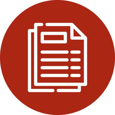 kişisel ve ticari kullanım için belge vektör simgesi simgesi vektör çizimi..