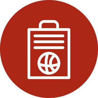 Evrak çantası simgesinin vektör illüstrasyonu