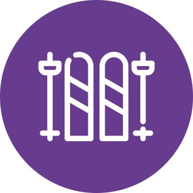 güzel ramazan fener çizgisi vektör simgesi