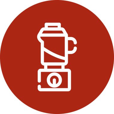 Benzersiz yangın söndürücü vektör simgesi