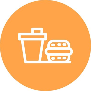 Kahve simgesinin vektör illüstrasyonu