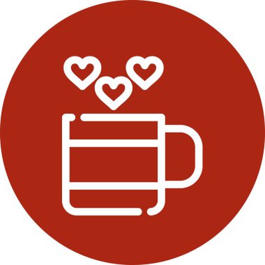 vektör fincan düz simgesi