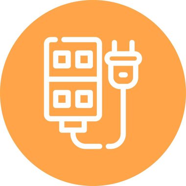 Pil simgesinin vektör illüstrasyonu