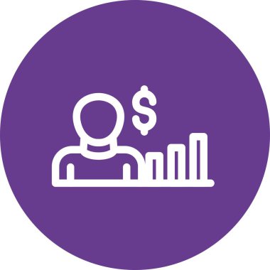 vektör para simgesi