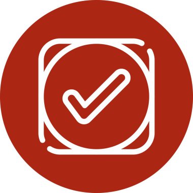 Benzersiz denetim vektör simgesi