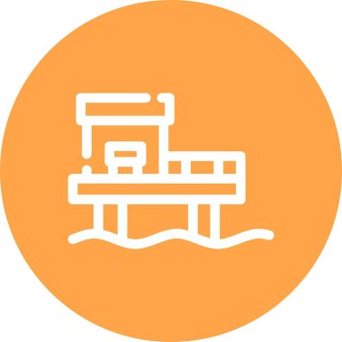 Modern yapı simgesinin vektör illüstrasyonu