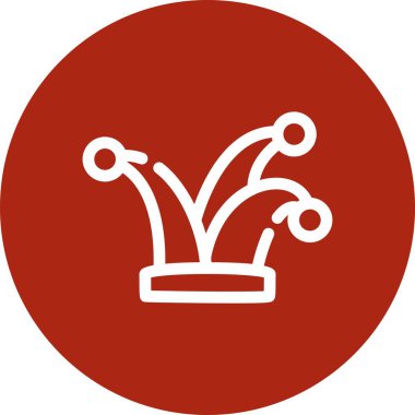 Yılbaşı ağacı simgesinin vektör illüstrasyonu