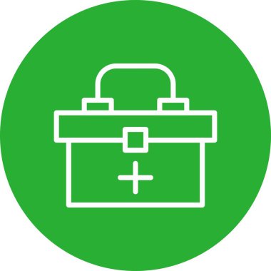 vektör evrak çantası simgesi illüstrasyonu