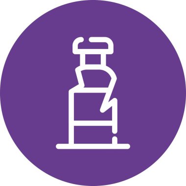 Temizleme şişe simgesinin vektör illüstrasyonu