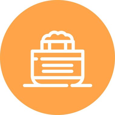 vektör kek simgesi, basit ve ticari illüstrasyon