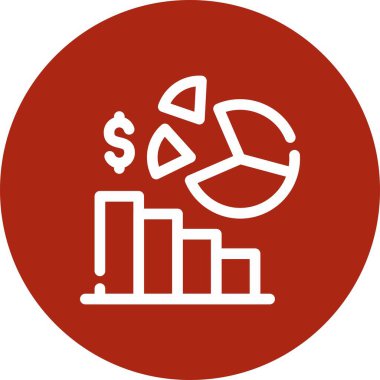 iş ve finans ikonu vektör illüstrasyonu