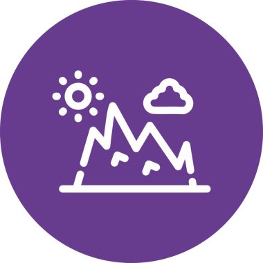 Benzersiz hava kabartma vektör simgesi