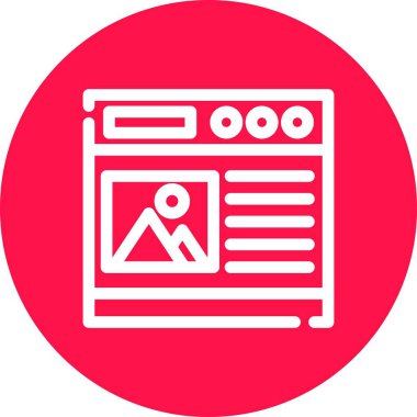 Gazete simgesi. vektör çizim