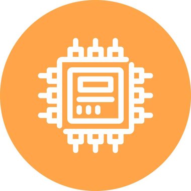güzel Cpu vektör simgesi