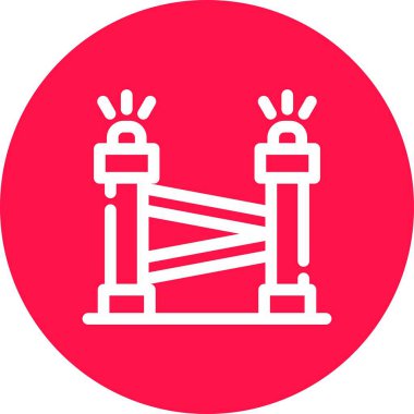 Köprü simgesi vektör illüstrasyonu