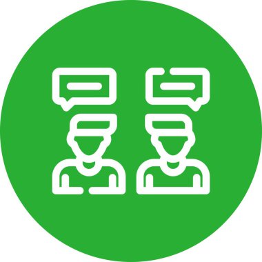 Vektör sohbet simgesi illüstrasyonu