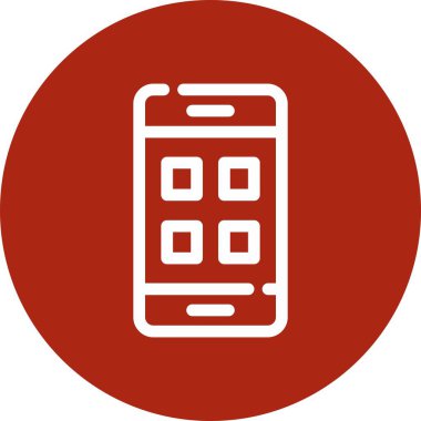 Vektör telefonu Ico, vektör illüstrasyonu